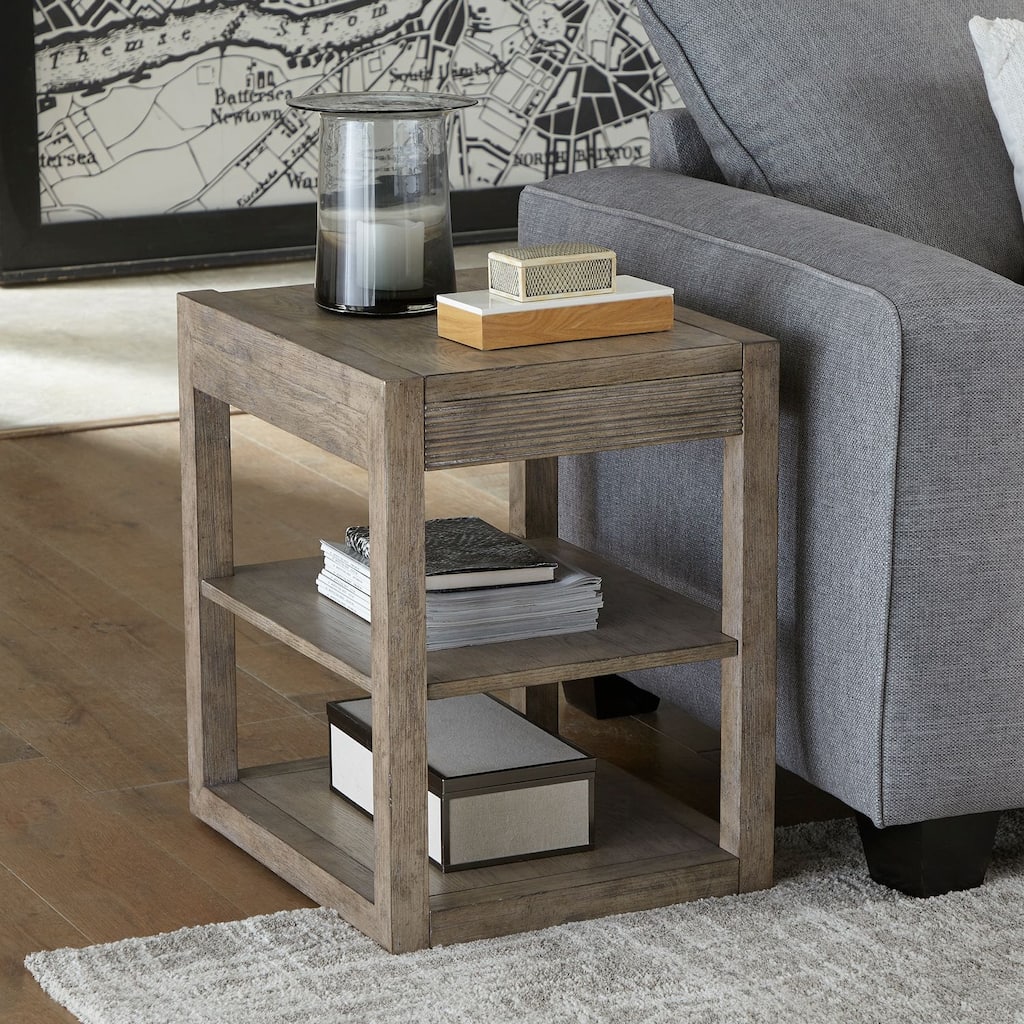 Bartlett Field Dusty Taupe Chairside Table