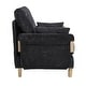 preview thumbnail 7 of 33, Chenille Upholstered 3-in-1 Convertible Sleeper Foldable Sofa Bed Recliner Chair with 3 Pillows