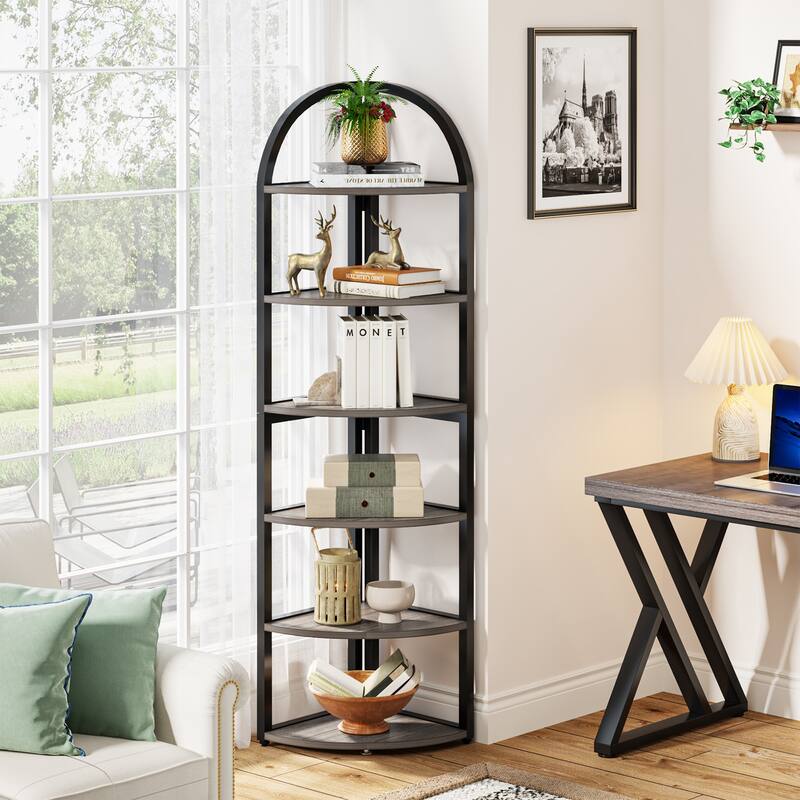 6-tier Tall Freestanding Corner Shelf