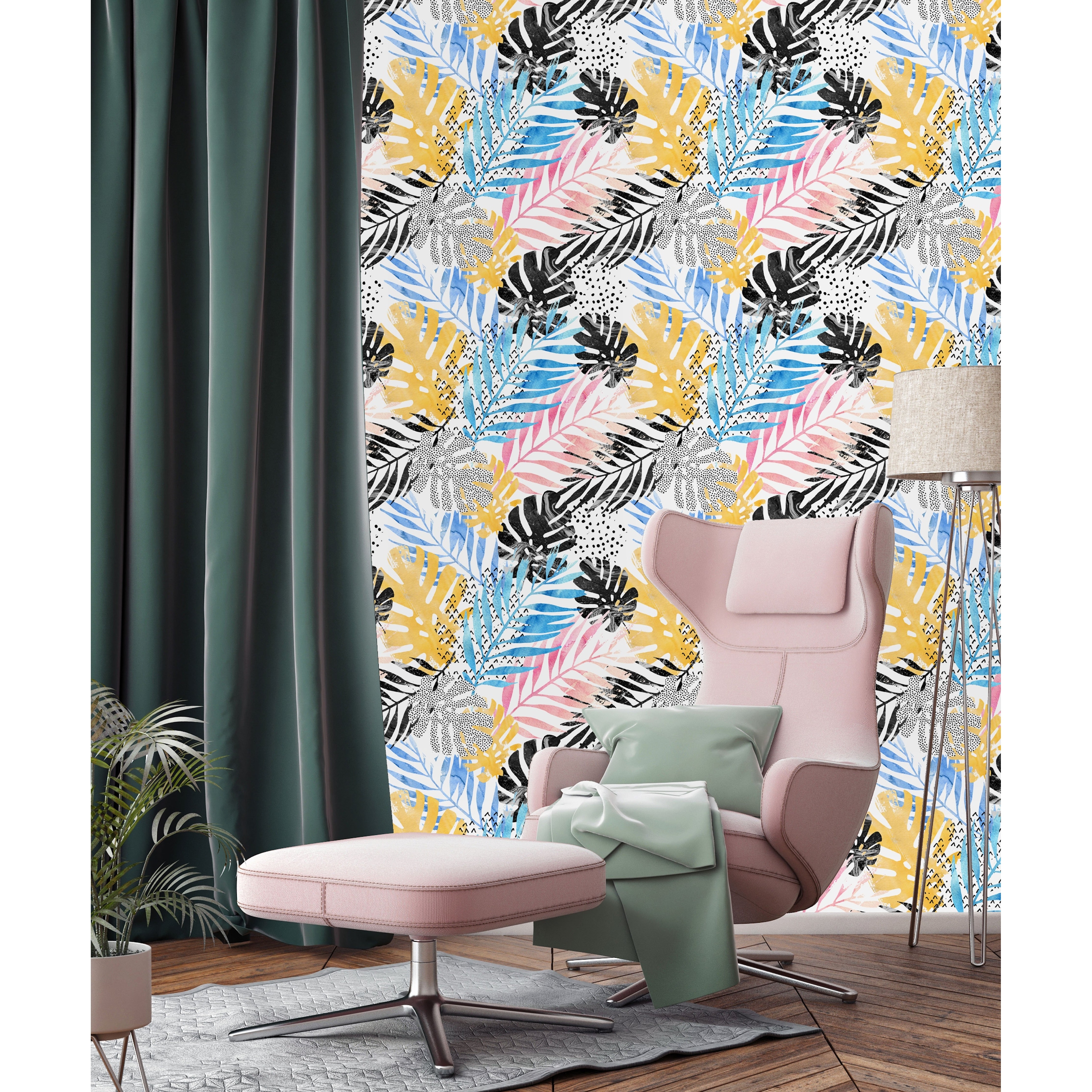 Mercer41 Binne Peel  Stick Floral Wallpaper  Reviews  Wayfair