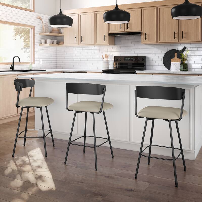 Amisco Ludwig Swivel Counter and Bar Stool