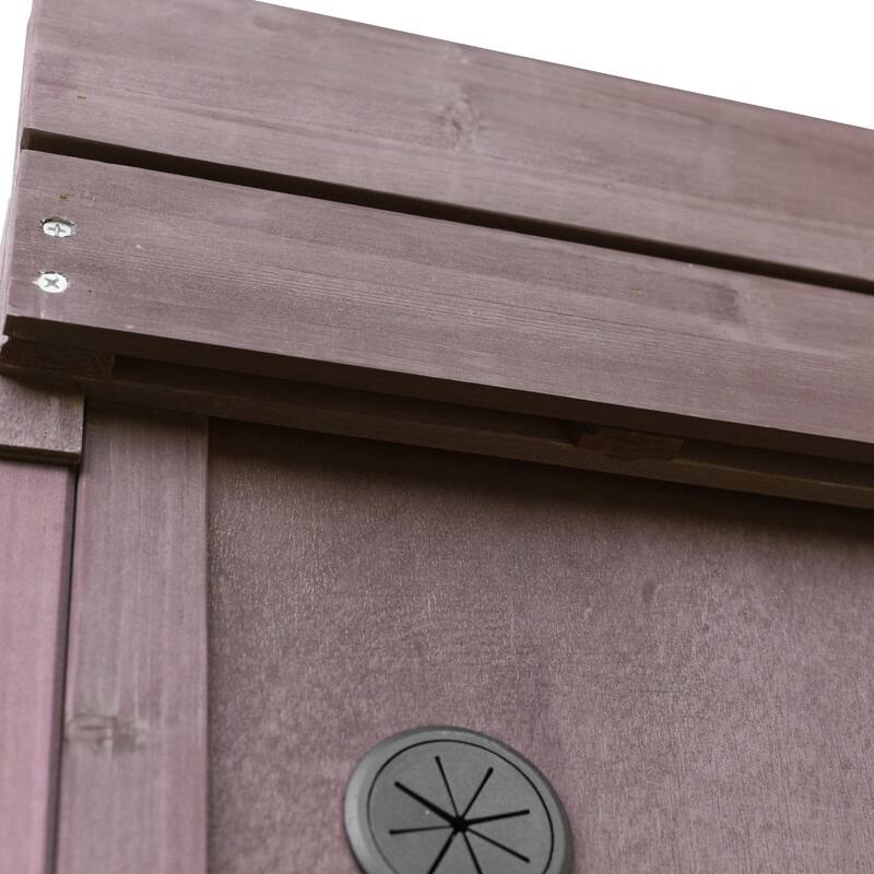 39 Inch Outdoor Kitchen Island Fir Wood Cabinet Stainless Steel Top Drawer