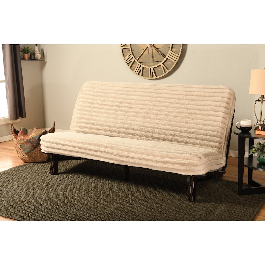 Somette Carson Full-size Futon Set in Java Finish with Mattress