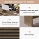 preview thumbnail 19 of 19, 62.2" Executive Desk with Mobile File Cabinet, L-Shaped Office Desk for Home Office