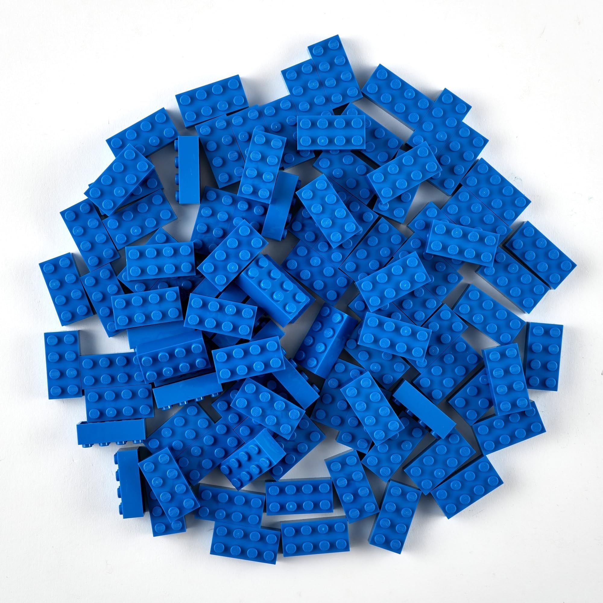 Strictly Briks Classic Bricks Kit, Blue, 96 Pieces, Compatible with Major Brick Brands