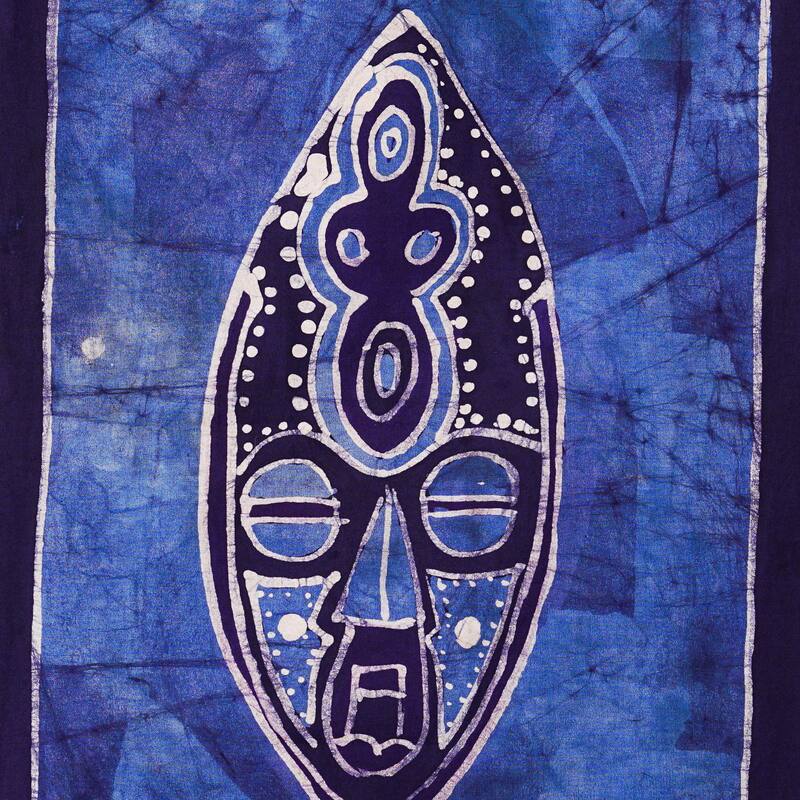 Novica Handmade Blue Visions Cotton Wall Hanging