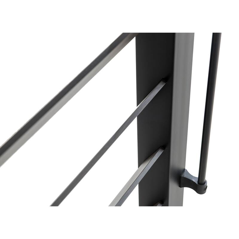 Sunjoy 10 ft. x 12 ft. Modern Metal Pergola with White Adjustable Garden Shade