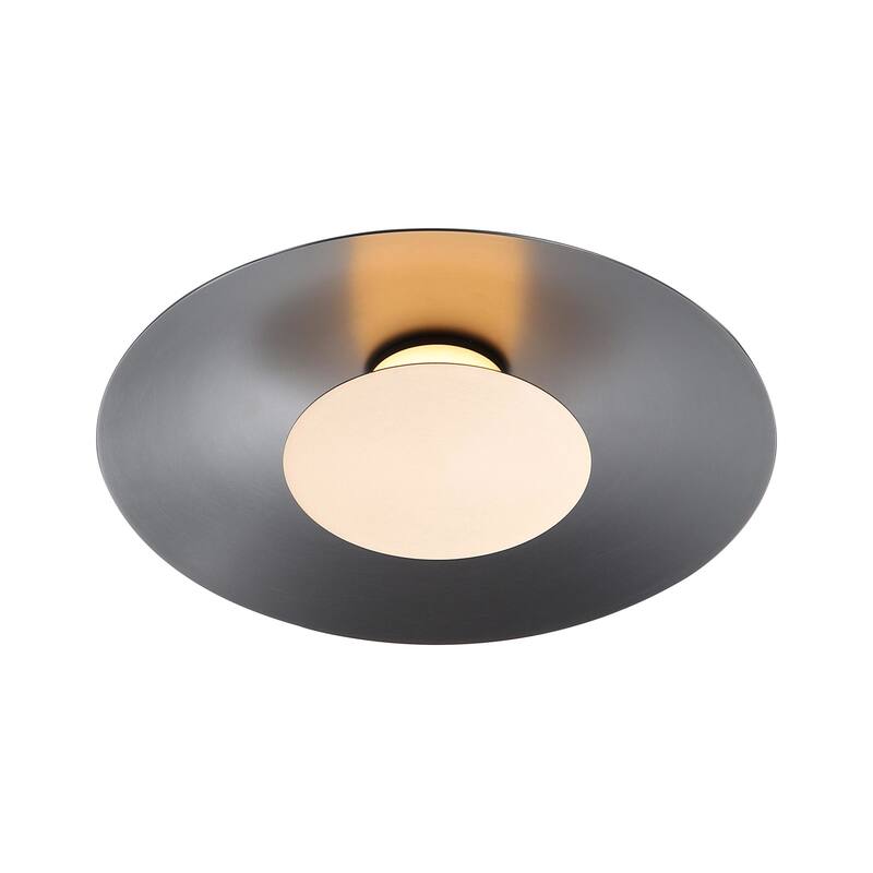 Golden Lighting 6400-FM12 GRA Luma 12" Wide Semi-flush Ceiling Fixture