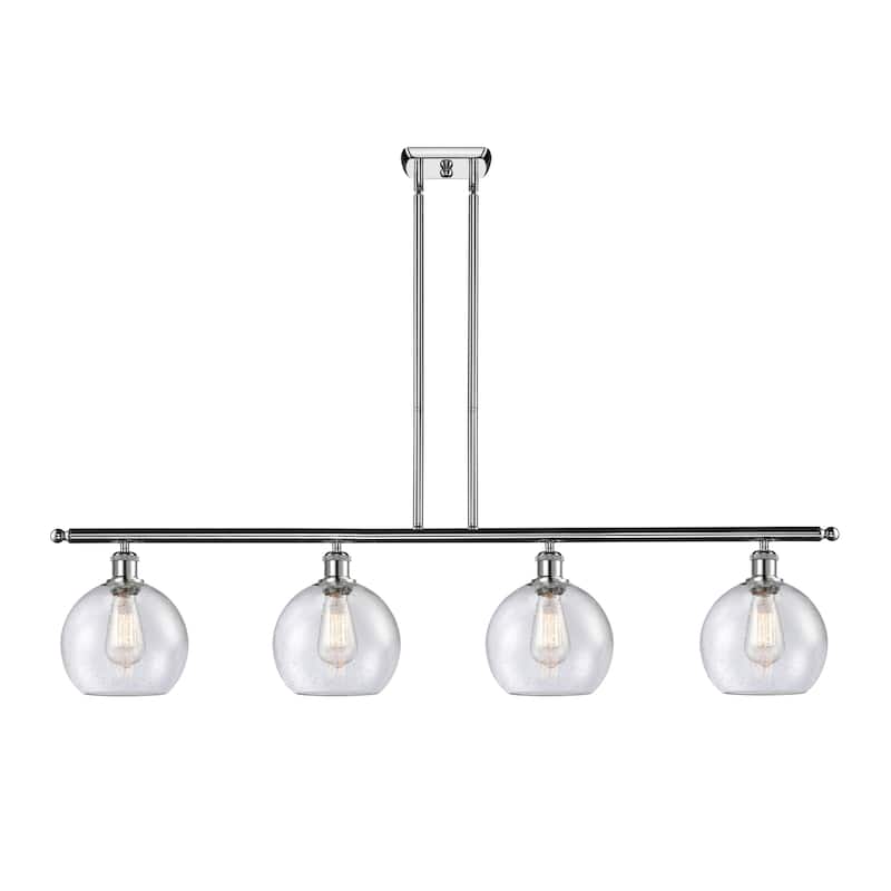 Innovations Lighting 516-4I-10-48 Athens Linear Athens 4 Light 48" - Polished Chrome / Seedy