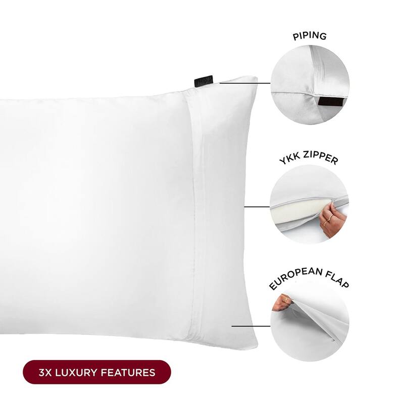 NIGHT Silk Washable Pillowcase - Luxury Mulberry Silk Pillow Covers for Skin and Hair