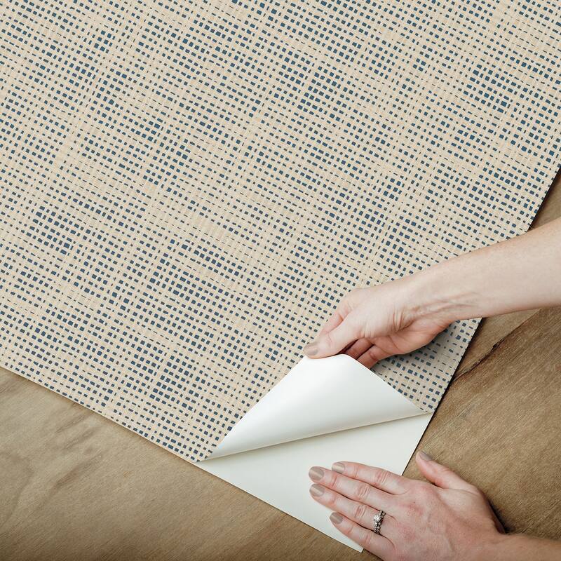 Nolan Blue Peel and Stick Wallpaper