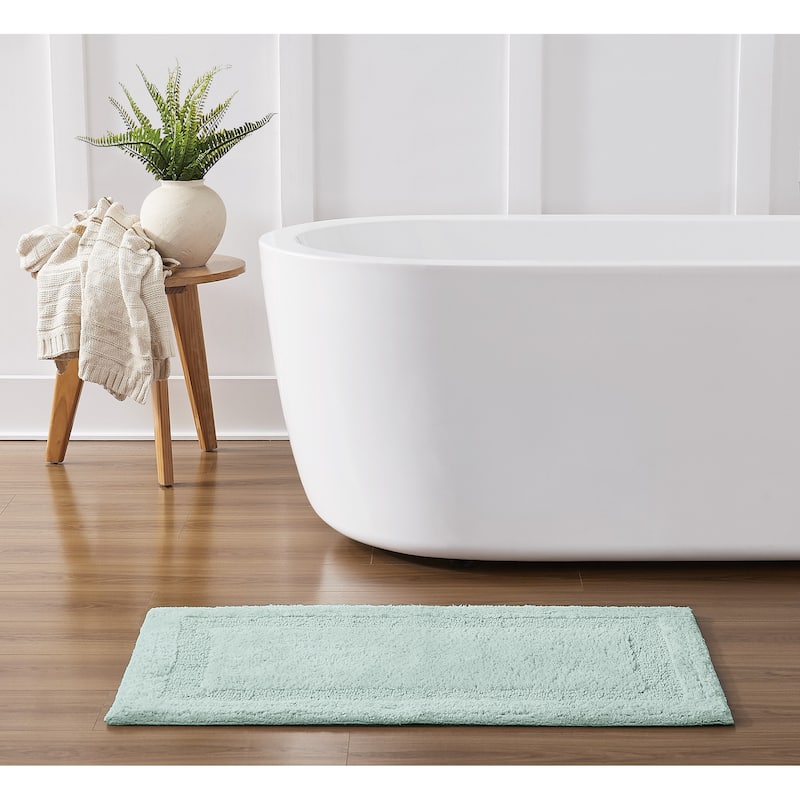 Royal Velvet Classic Cotton Bath Rug (Available in Multiple Sizes) - (1) 24x40 - Sea Mist