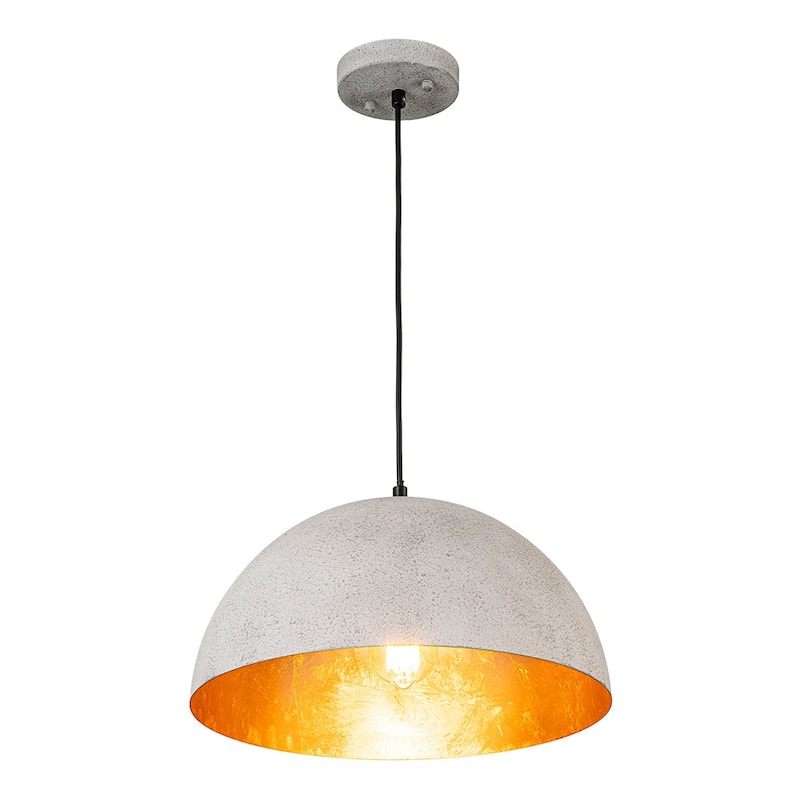 Industrial Oversized Metal Dome Pendant Light - Modern Farmhouse