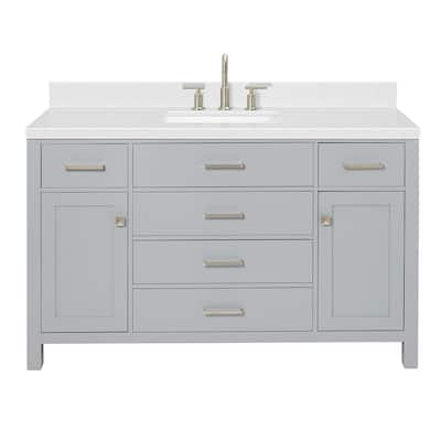 Ariel H054SCQRVO Bristol 55" Free Standing Single Basin Vanity Set