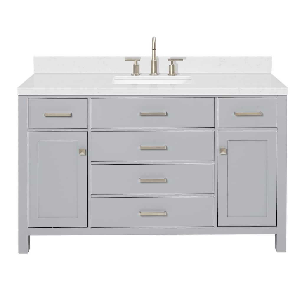 Ariel H054SCQRVO Bristol 54" Free Standing Single Basin Vanity Set