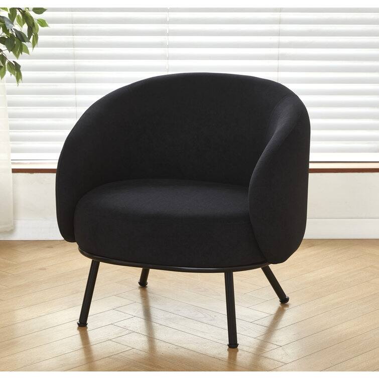 US Pride Furniture Luxury and Elegance Modern Channel Chair with Velvet Fabric Material Dense Foam and Heavy Webbing