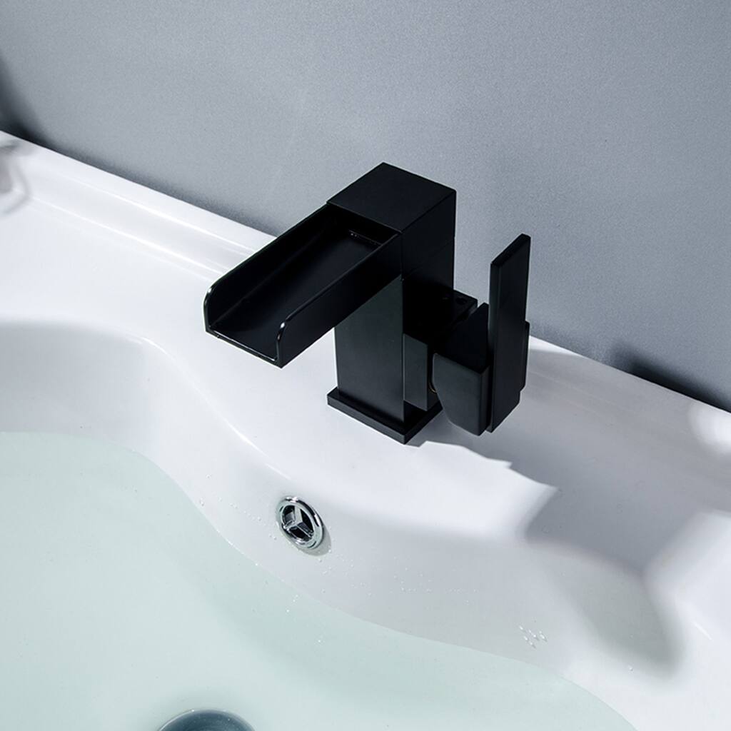 Antique Matte Black Single Hole Bathroom Faucet