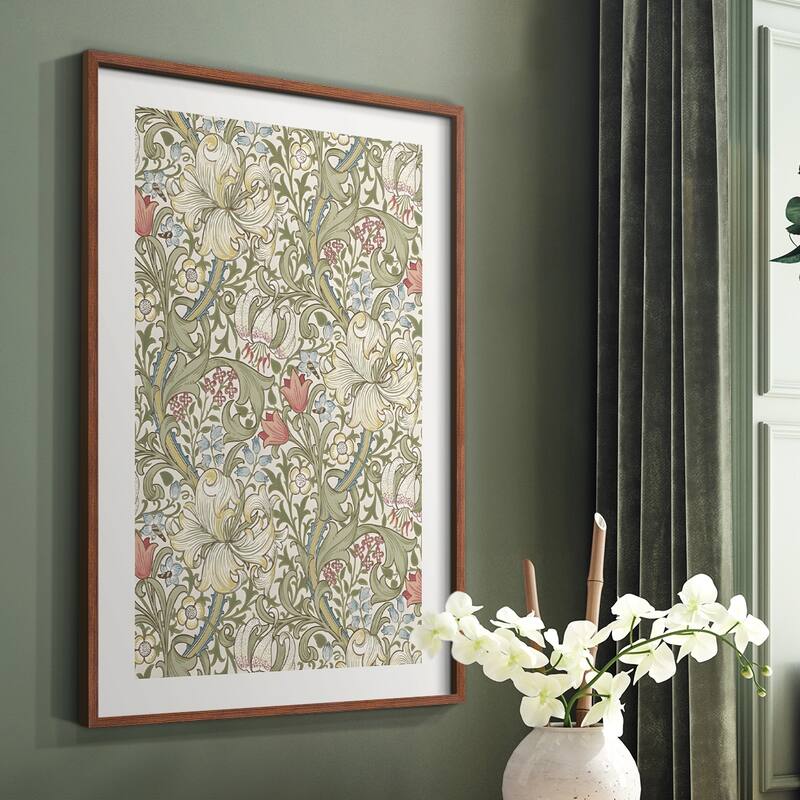 Vintage Floral Print CCCV -Framed Print