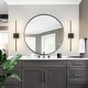 preview thumbnail 27 of 119, 1-Light Black/ Gold/ Nickel Modern Long Linear Strip Wall Sconce Dimmable LED Bathroom Vanity Light
