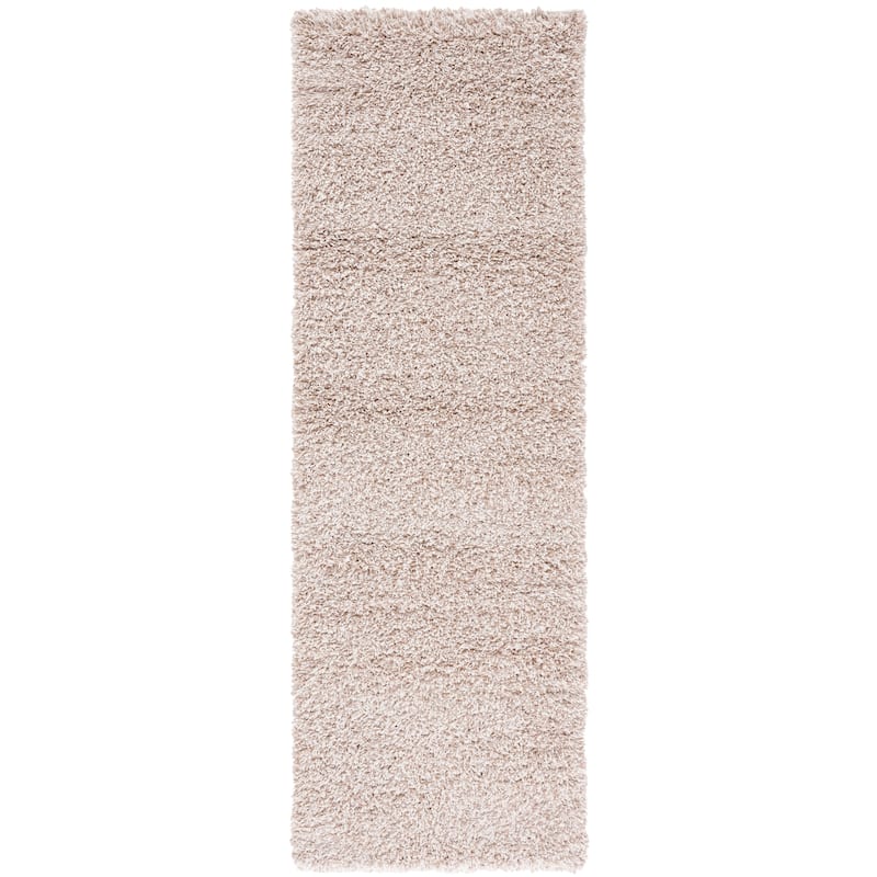 SAFAVIEH Santa Monica Shag Einara 2-inch Thick Area Rug - 2'3" x 11' Runner - Beige - Runner