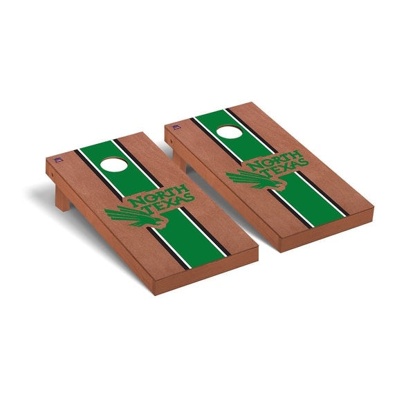 slide 2 of 5, North Texas Mean Green Rosewood Cornhole Board Set