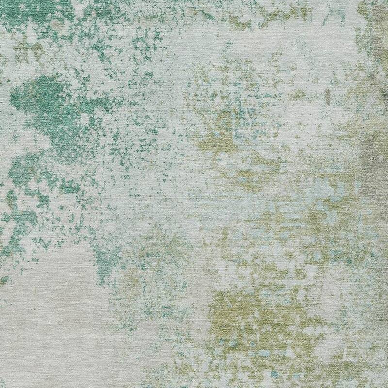 HomeRoots Abstract Transitional Rectangle Outdoor Rug