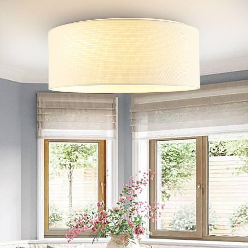 WINGBO 16 inch 3-Light and 20 inch 5-Light Flush Mount Light