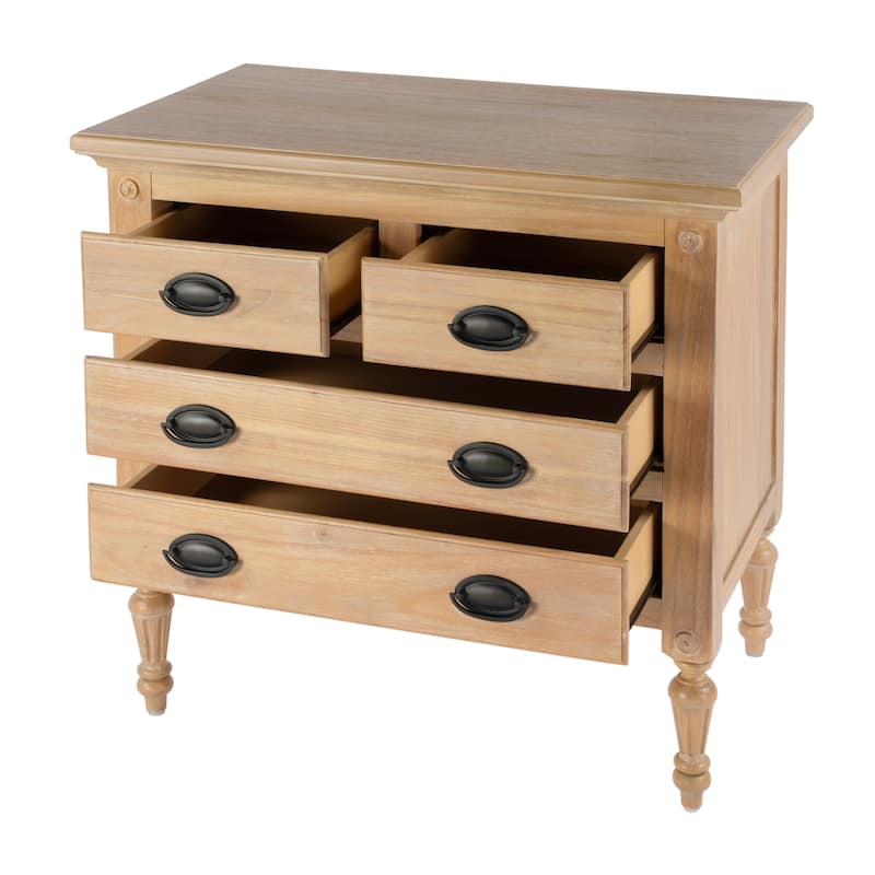Easterbrook 31.5 in. W Rectangular Wood 4-Drawer Accent Chest