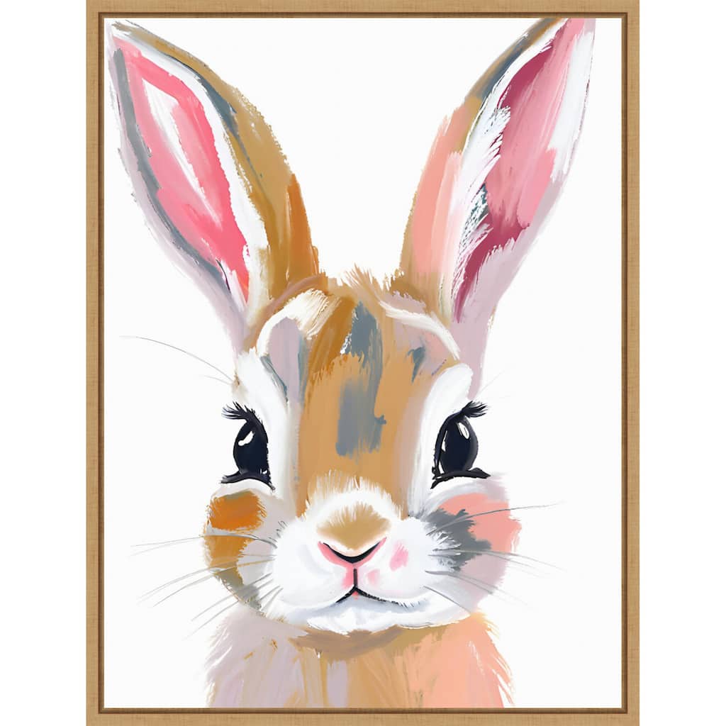 Bunny by Ohkimiko Framed Canvas Wall Art