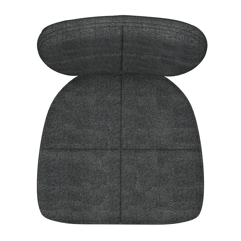 Modern Fabric and Metal Dining Chair, Set of 4