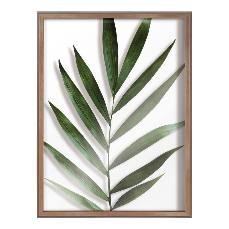 Kate and Laurel Blake Botanical 5F Printed Glass by Amy Peterson