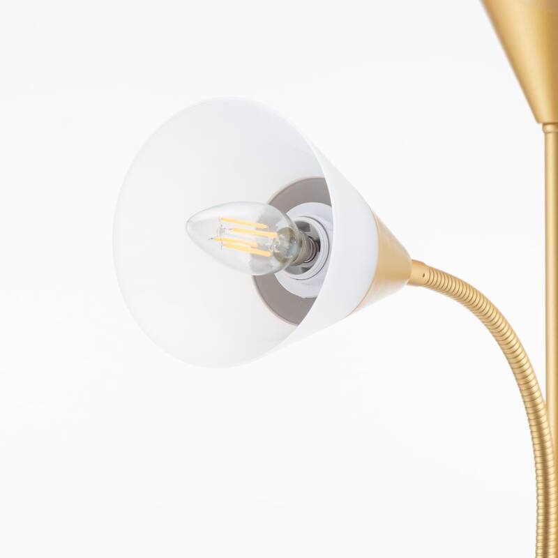 71.3" Tall Standing LED Floor Lamp with Shade - Adjustable Brightness