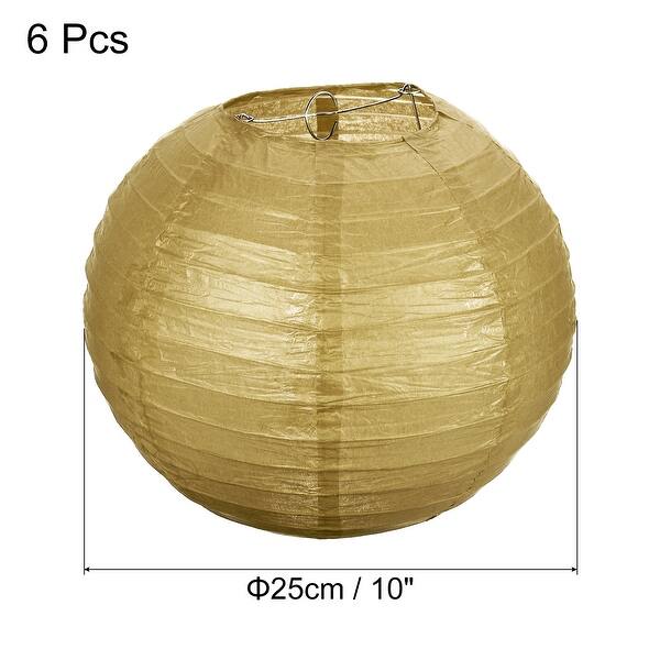 6pcs 10 Inch Folding Hanging Paper Lanterns for Wedding Home Party On