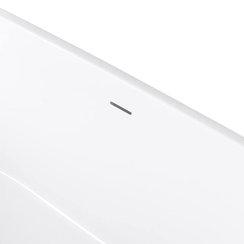 KBV 63'' x 29" Freestanding Soaking Acrylic Bathtub GTBT0015 - 63"