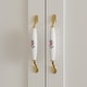 preview thumbnail 11 of 11, 3 Door Wardrobe Closet with 2 Hanging Rods and 5 Shelves, 47.2" White Armoire Wardrobe Freestanding Clothes Storage Cabinet