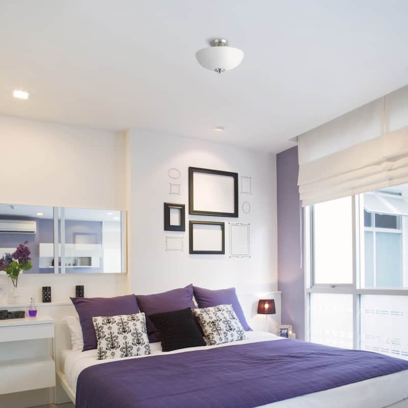 Bellevue GECF38049 Regularis 2 Light 13" Wide Semi-Flush Bowl Ceiling