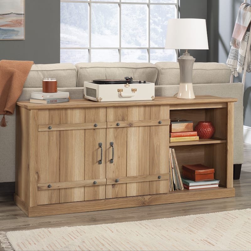 Credenza, For TVs up to 70", Brown finish,easy to assembly