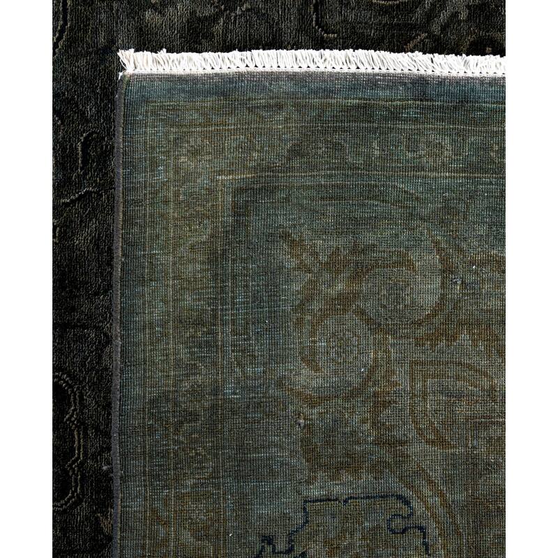 Overdyed One-of-a-Kind Hand-Knotted Area Rug - Gray - 6' 1" x 9' 2"