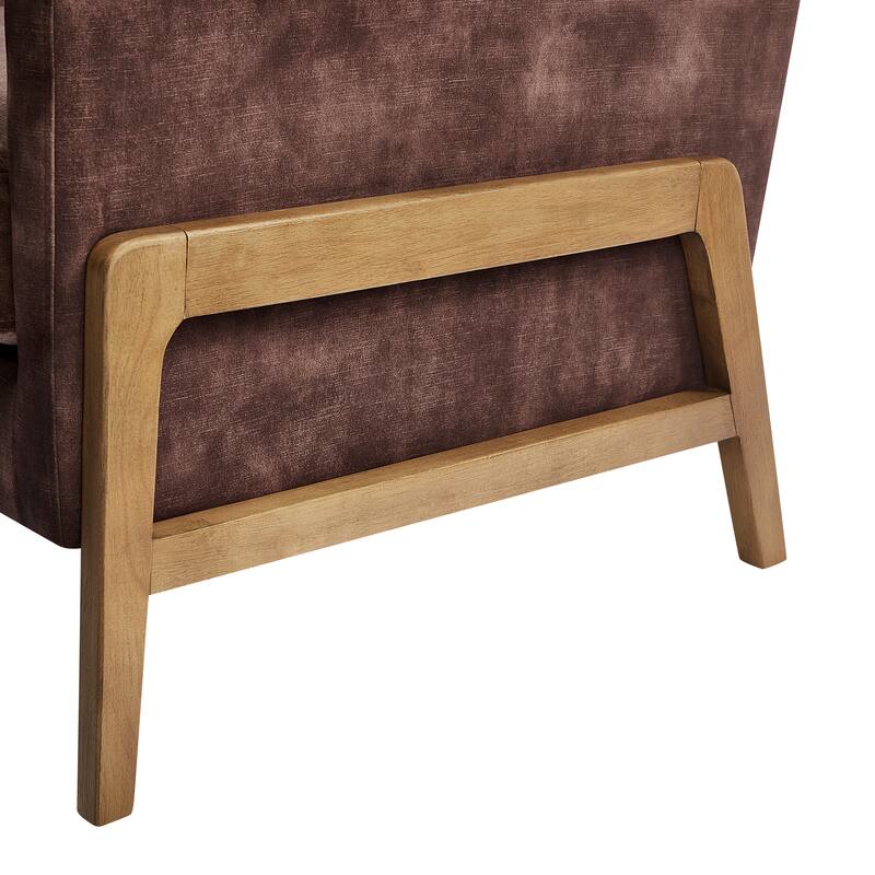 Margrate Wood Arm Tufted Back Accent Chair by Greyson Living