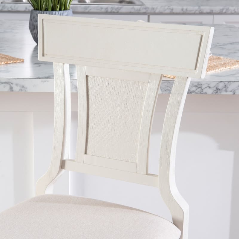 Ryder Handwoven Rattan Farmhouse Counter Stool