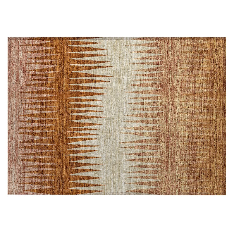 Machine Washable Indoor/ Outdoor Chantille Contemporary Ombre Rug