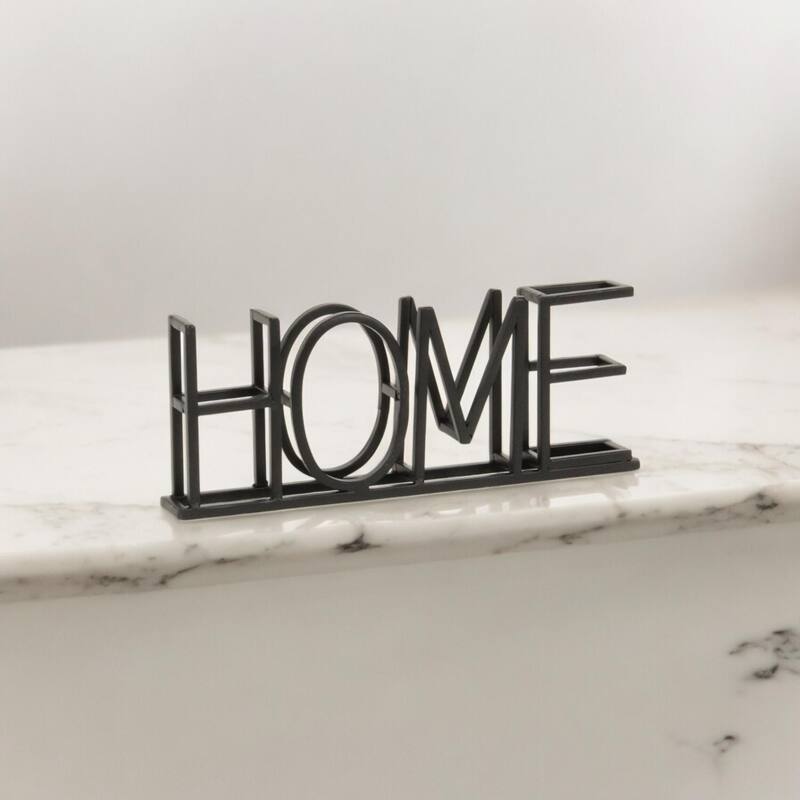 Double Row Home Metal Sign - 10.5"