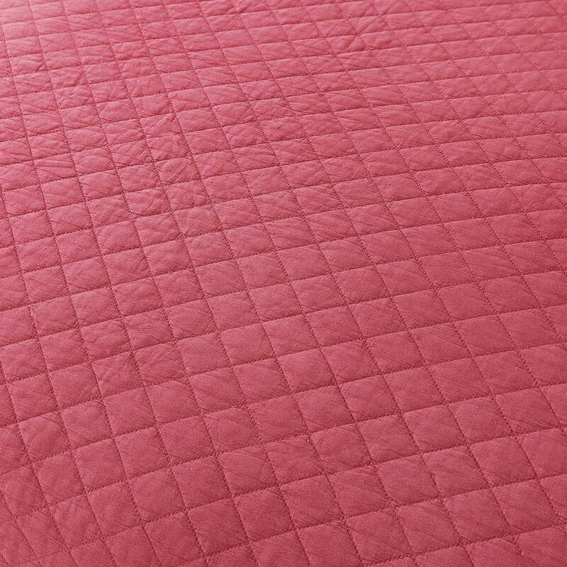 3 Piece Ruffle Quilt Set - Camelliarose - Queen