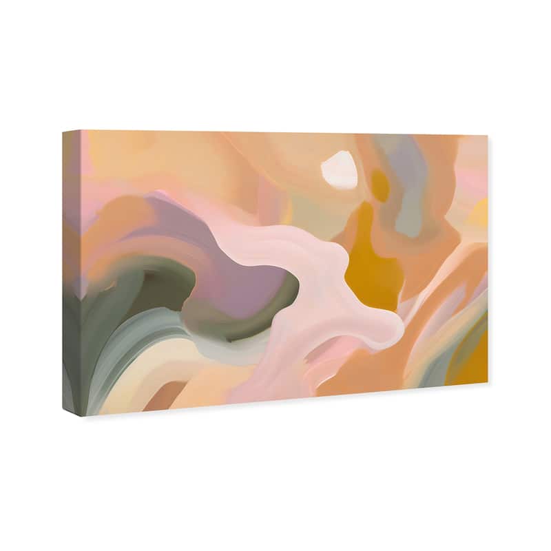 Wynwood Studio Abstract Sweet Mustard Abstract Brown and Ochre Modern & Contemporary Wall Art Canvas Print