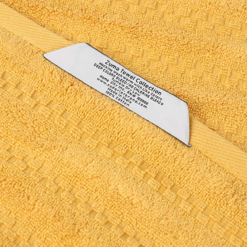 Superior Zuma Zero Twist Cotton Medium Weight Soft Absorbent Bath Sheets, Set of 2