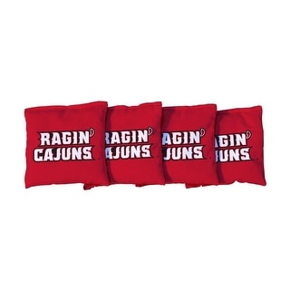 Louisiana Ragin Cajuns Red Cornhole Bags