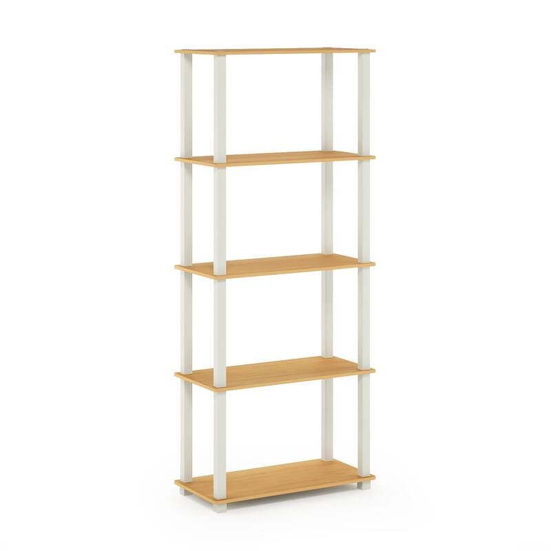 Furinno Turn-S-Tube 5-Tier Square Leg Multipurpose Display Rack