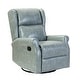 preview thumbnail 93 of 98, Baksoho Faux Leather Manual Swivel Recliner with Metal Base
