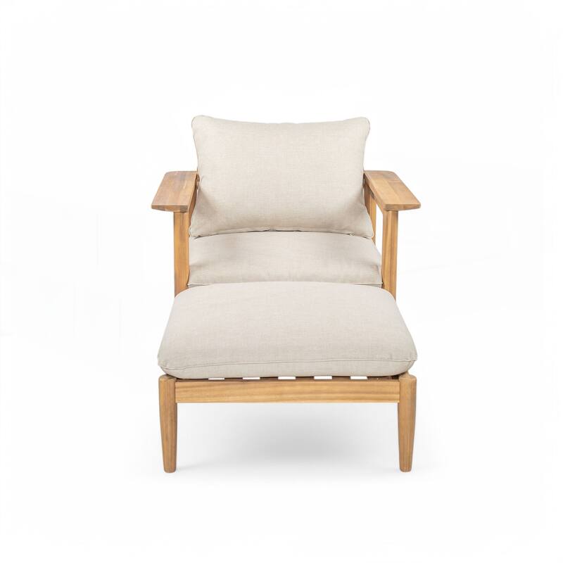 Outdoor Acacia Wood Lounge Chair