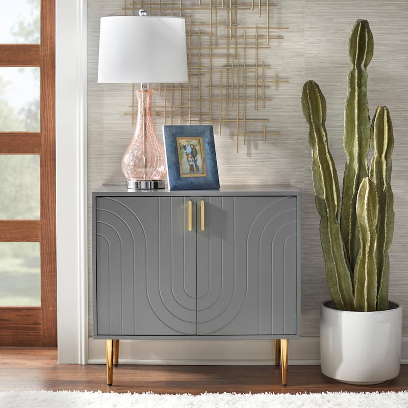 Lifestorey Tabaria Mid-Century Two Door Buffet - Grey